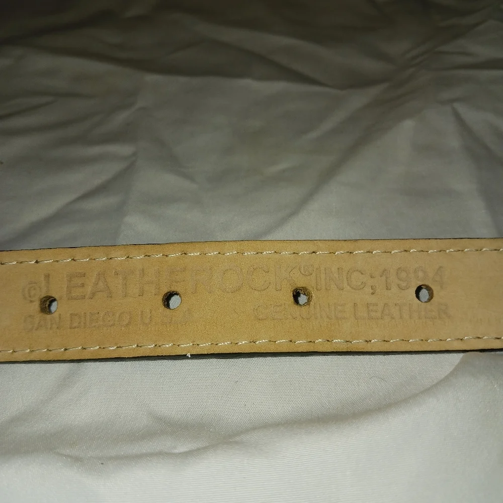 Leatherock Inc. 1994 Vtg Brown Belt -San Diego, USA # 8803